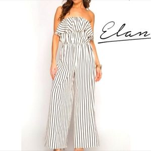 Elan Off The Shoulder/Strapless Duo Style Jumpsuit Romper